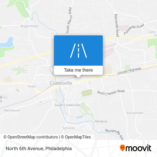 Mapa de North 6th Avenue