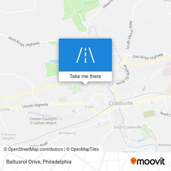 Baltusrol Drive map