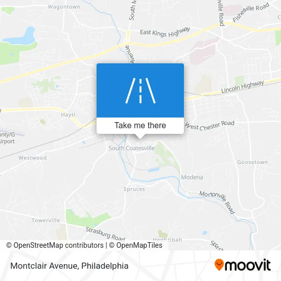 Montclair Avenue map