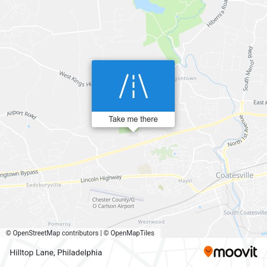 Mapa de Hilltop Lane