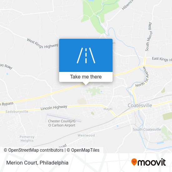 Mapa de Merion Court