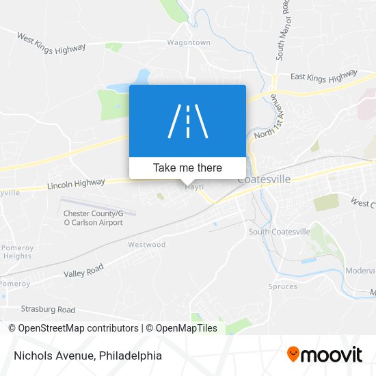 Nichols Avenue map