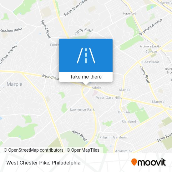 Mapa de West Chester Pike