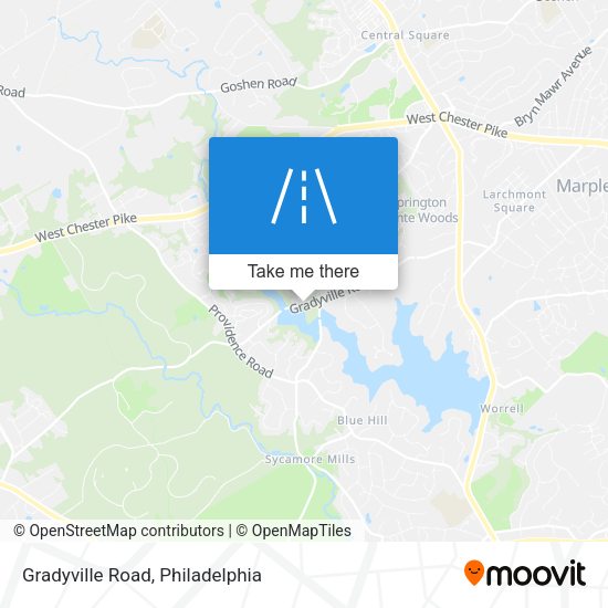 Gradyville Road map