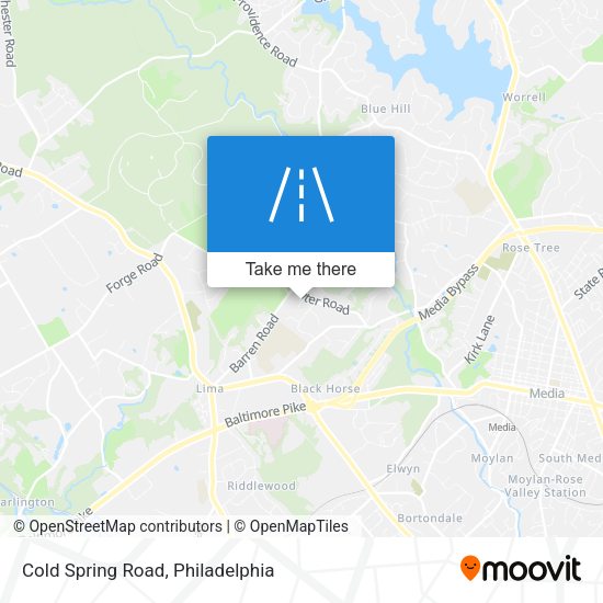 Cold Spring Road map