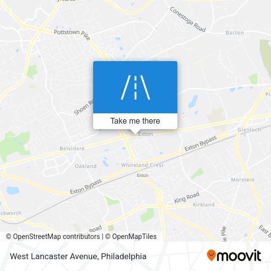 Mapa de West Lancaster Avenue