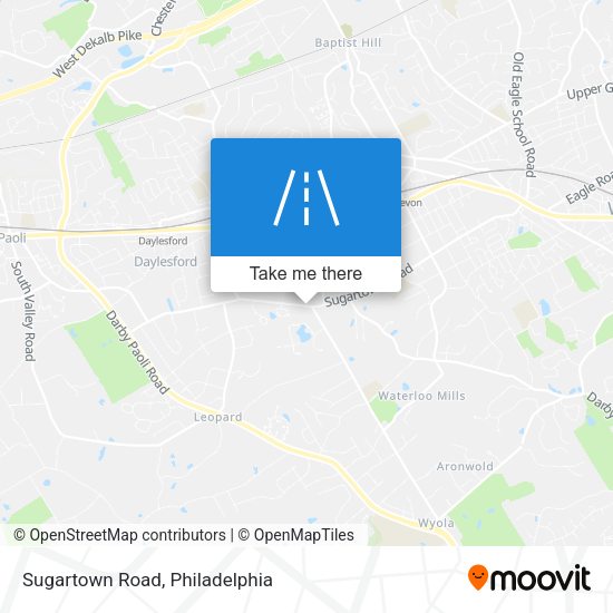 Sugartown Road map