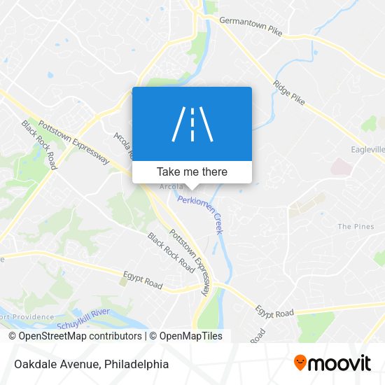 Mapa de Oakdale Avenue