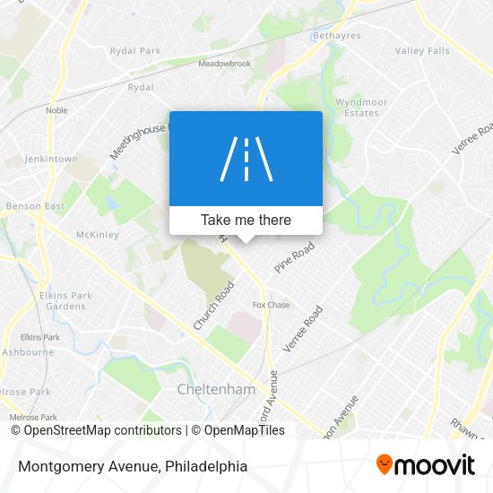 Montgomery Avenue map