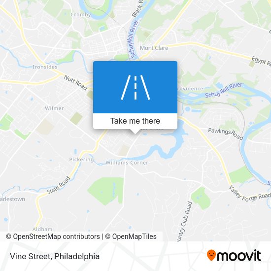 Mapa de Vine Street