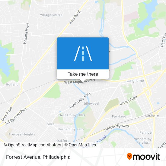 Forrest Avenue map