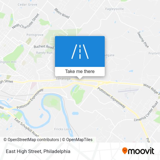 East High Street map