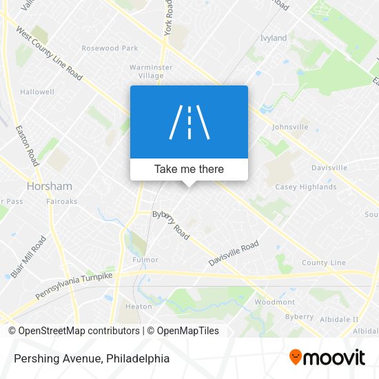 Pershing Avenue map