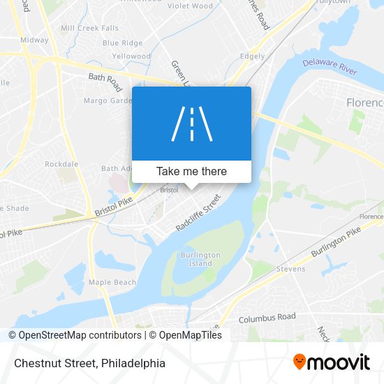 Chestnut Street map