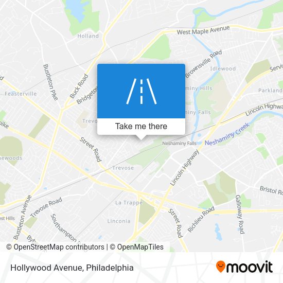Mapa de Hollywood Avenue