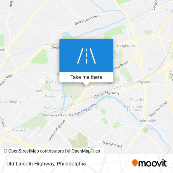 Mapa de Old Lincoln Highway