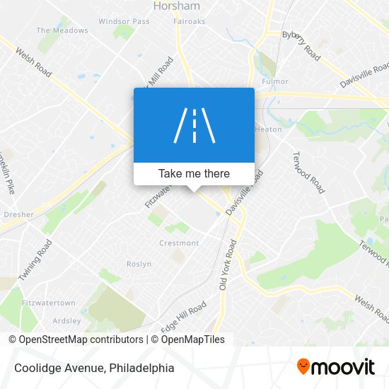 Coolidge Avenue map