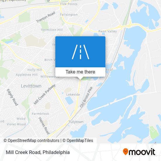 Mill Creek Road map