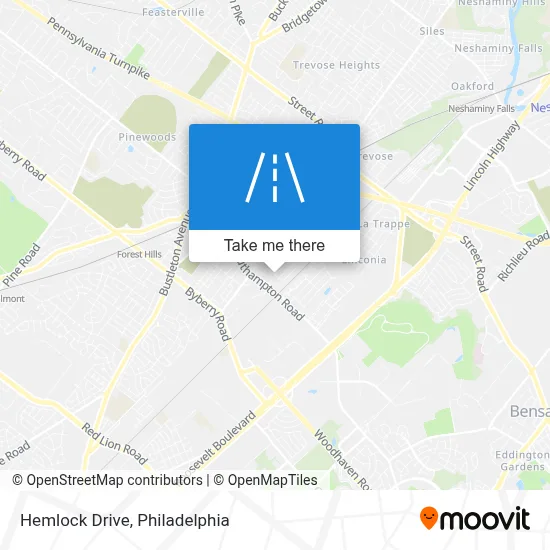 Hemlock Drive map