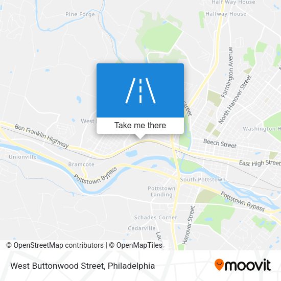 West Buttonwood Street map