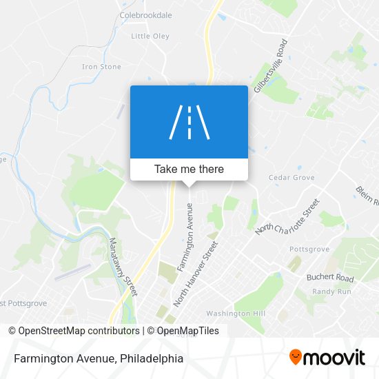 Farmington Avenue map