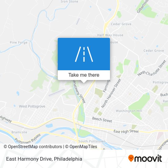 Mapa de East Harmony Drive
