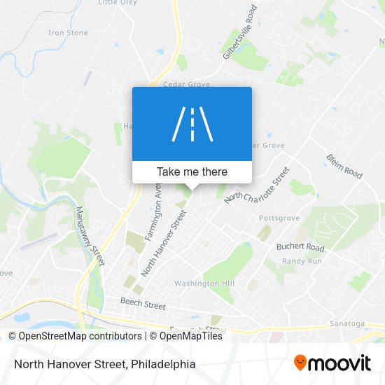 North Hanover Street map