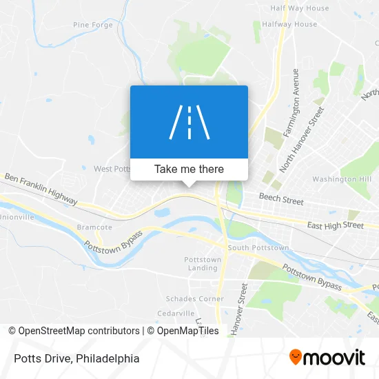 Potts Drive map