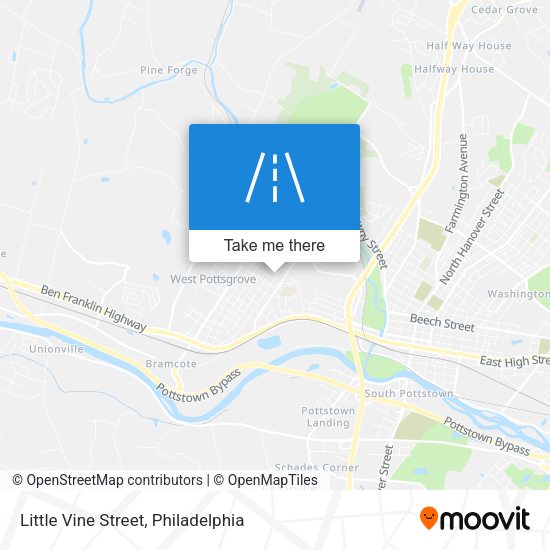 Mapa de Little Vine Street