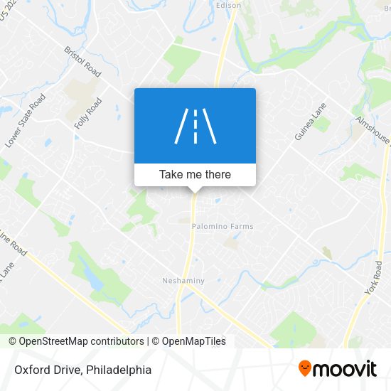 Mapa de Oxford Drive