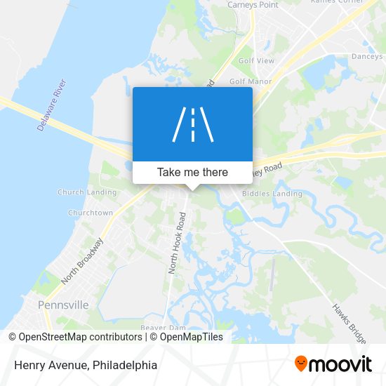 Mapa de Henry Avenue