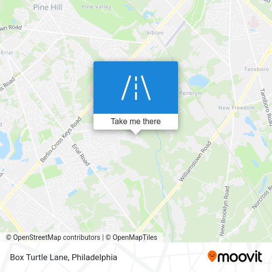 Box Turtle Lane map