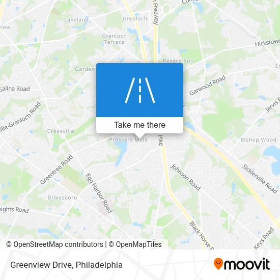 Greenview Drive map