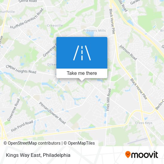 Kings Way East map