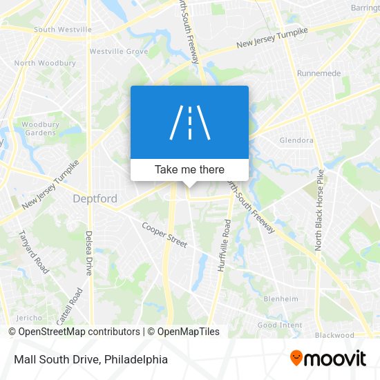 Mall South Drive map