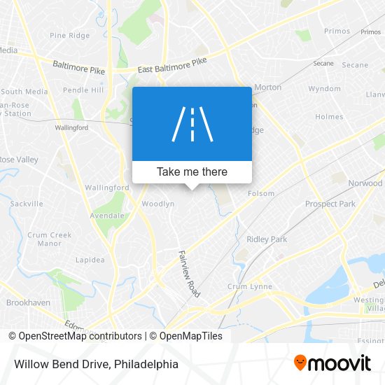 Willow Bend Drive map