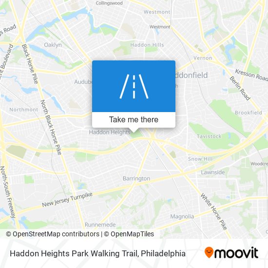 Haddon Heights Park Walking Trail map