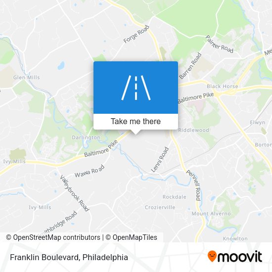 Mapa de Franklin Boulevard