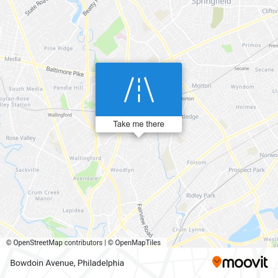 Mapa de Bowdoin Avenue