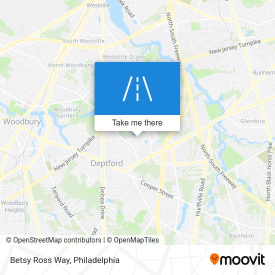 Betsy Ross Way map