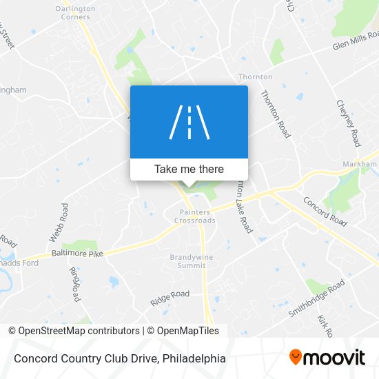 Mapa de Concord Country Club Drive