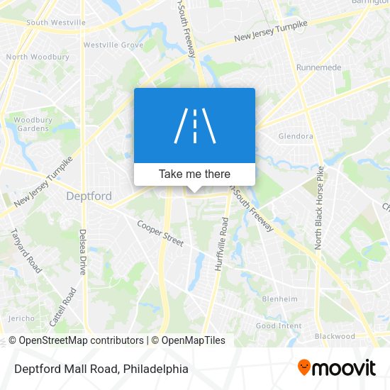 Mapa de Deptford Mall Road