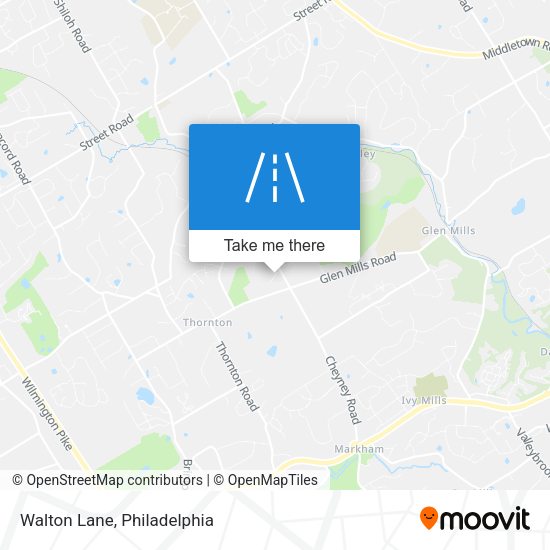 Mapa de Walton Lane