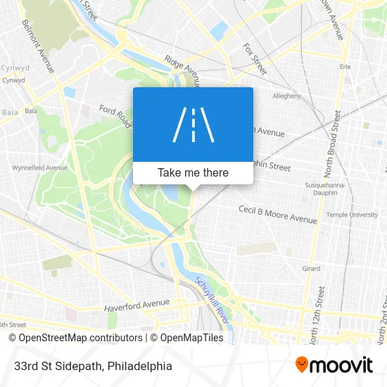 33rd St Sidepath map