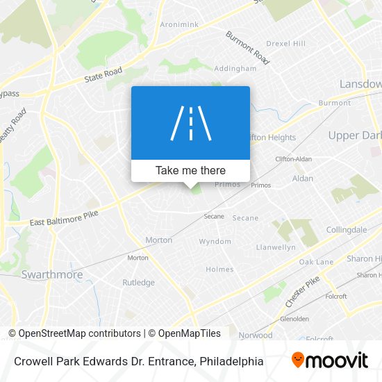 Crowell Park Edwards Dr. Entrance map