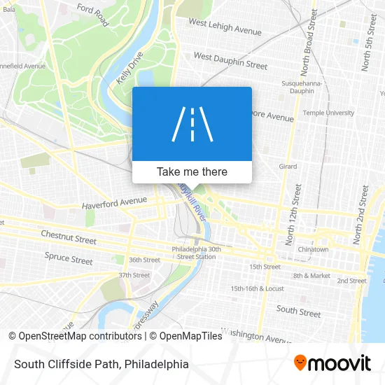 South Cliffside Path map