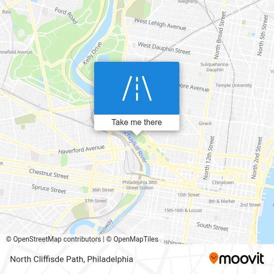 North Cliffisde Path map