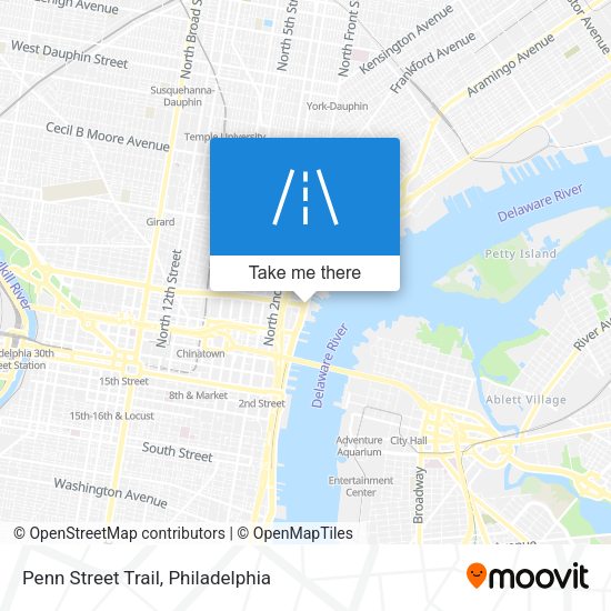 Mapa de Penn Street Trail