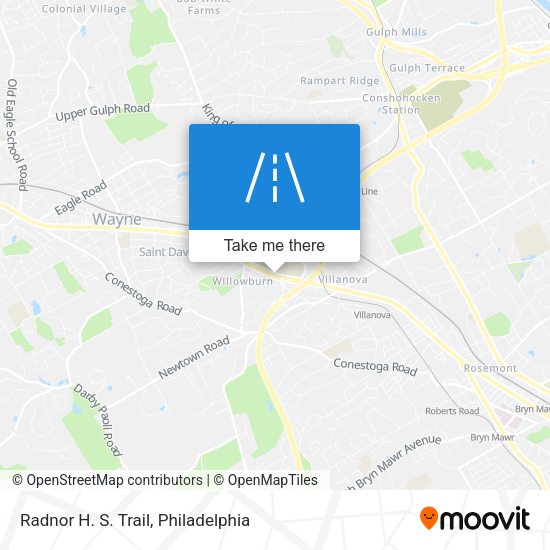 Radnor H. S. Trail map