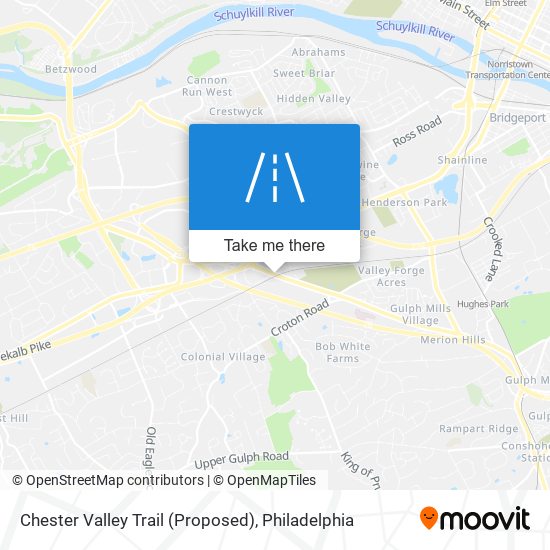 Chester Valley Trail (Proposed) map